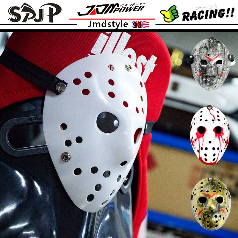 JDM Style Jason Halloween Voorhees Mask Kanjo Topeng Jason Mask Osaka Drift Interior Pendant Modified Mask