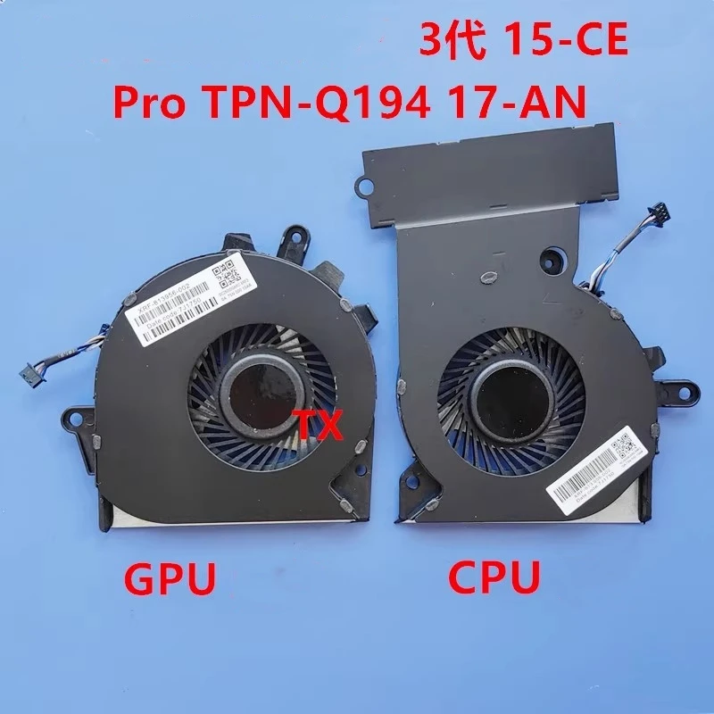 Free shipping, brand new for HP Shadow Elf 3 15-CE PRO TPN-Q194 17-AN fan, laptop fan
