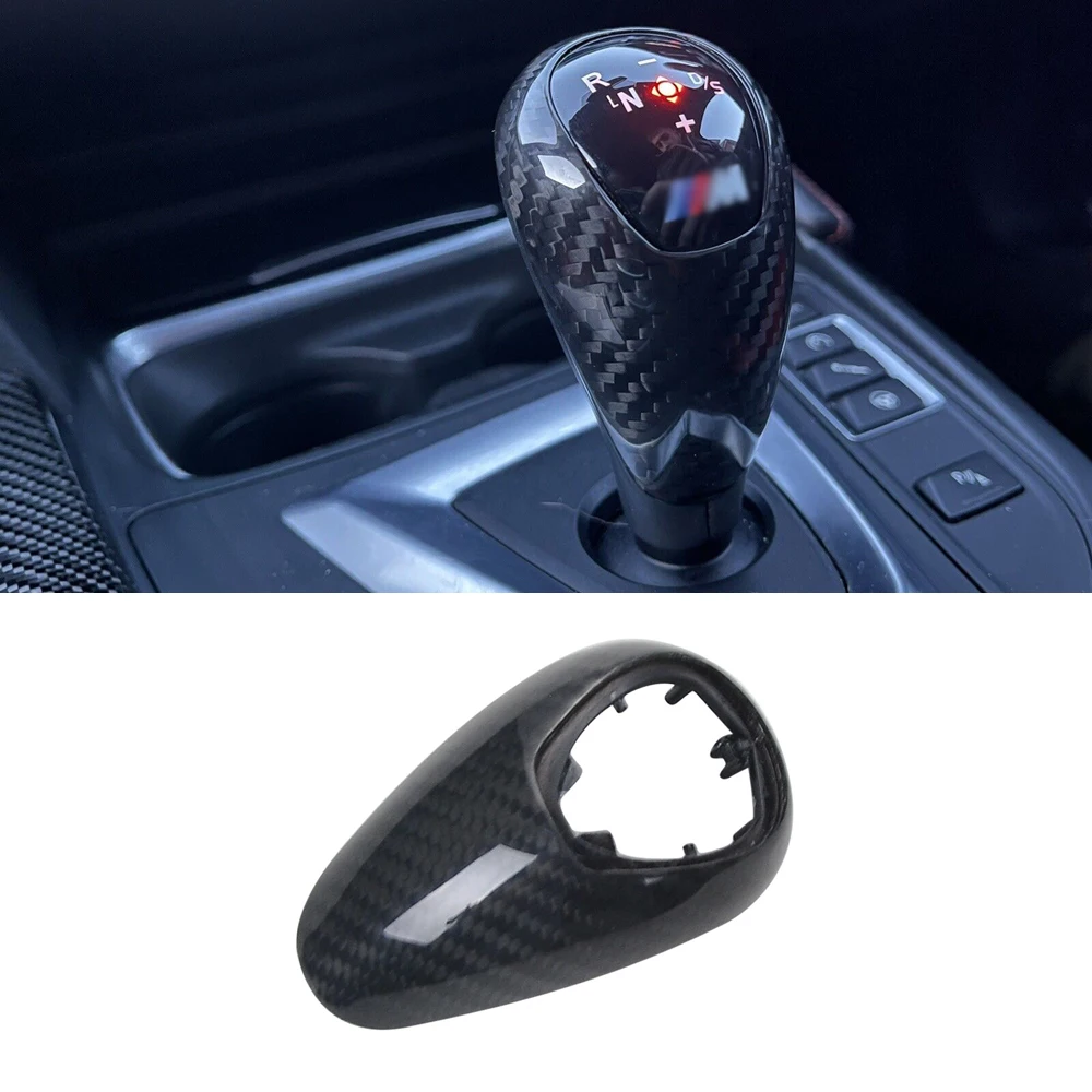 

Real Carbon Fiber Interior Gear Knob Shift Cover Replacement for BMW M2 M3 M4 F87 F80 F82 F83