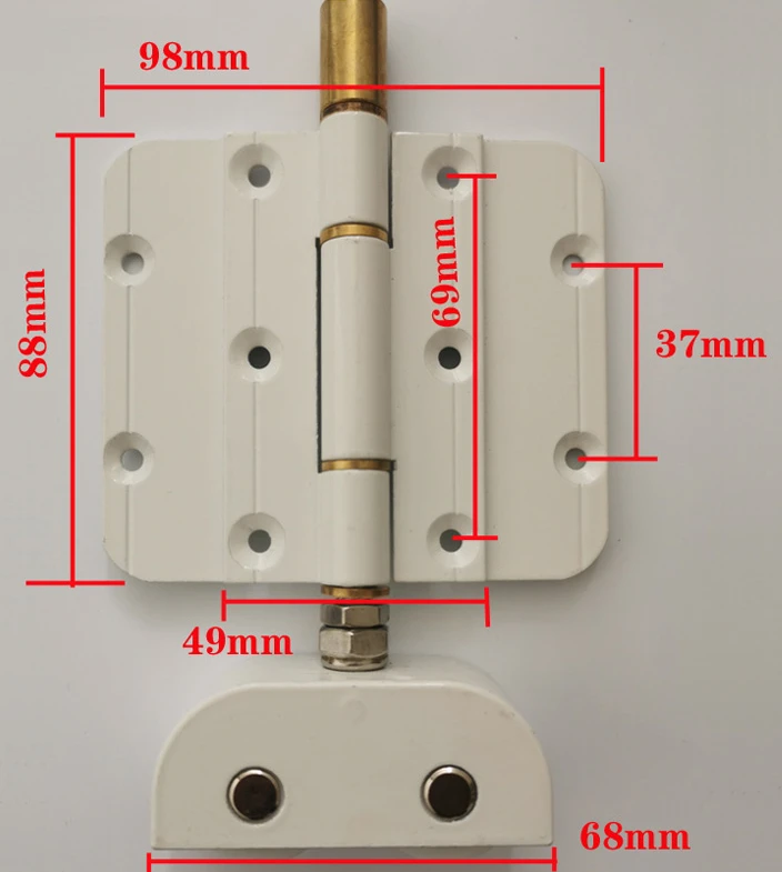 Large Folding Door Ground Pulley Aluminum Alloy Door Thickened Double Bottom Wheel Hinge