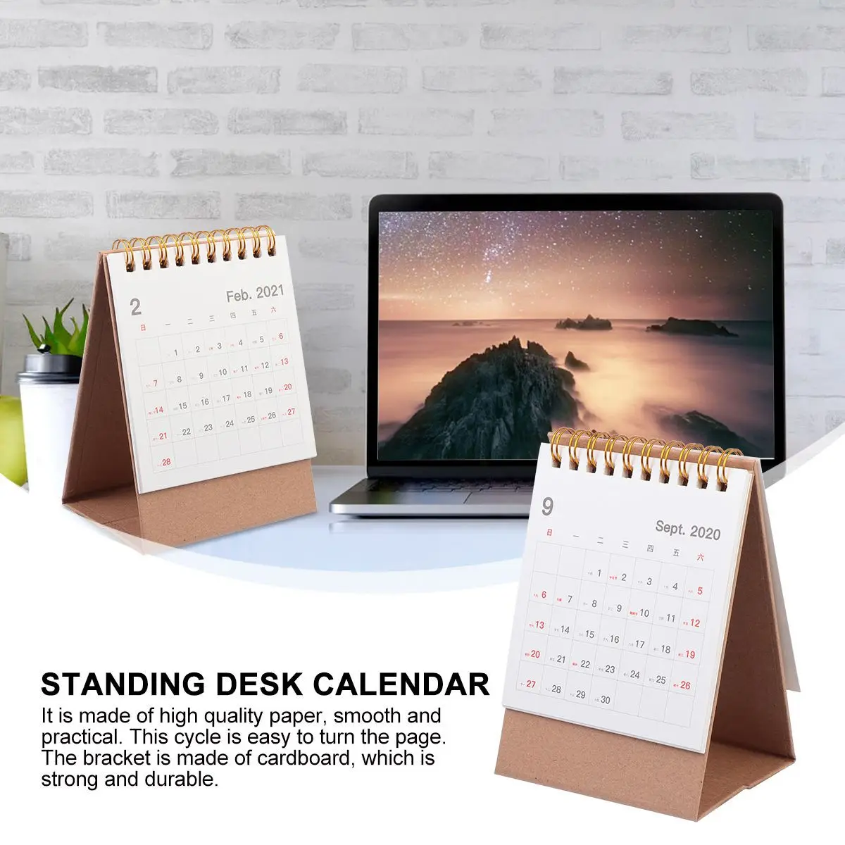 

Настольный календарь в стиле ретро 2021, треугольный складной настольный календарь для офиса, дома, стоячий настольный планировщик для заметок, бумажный дневник