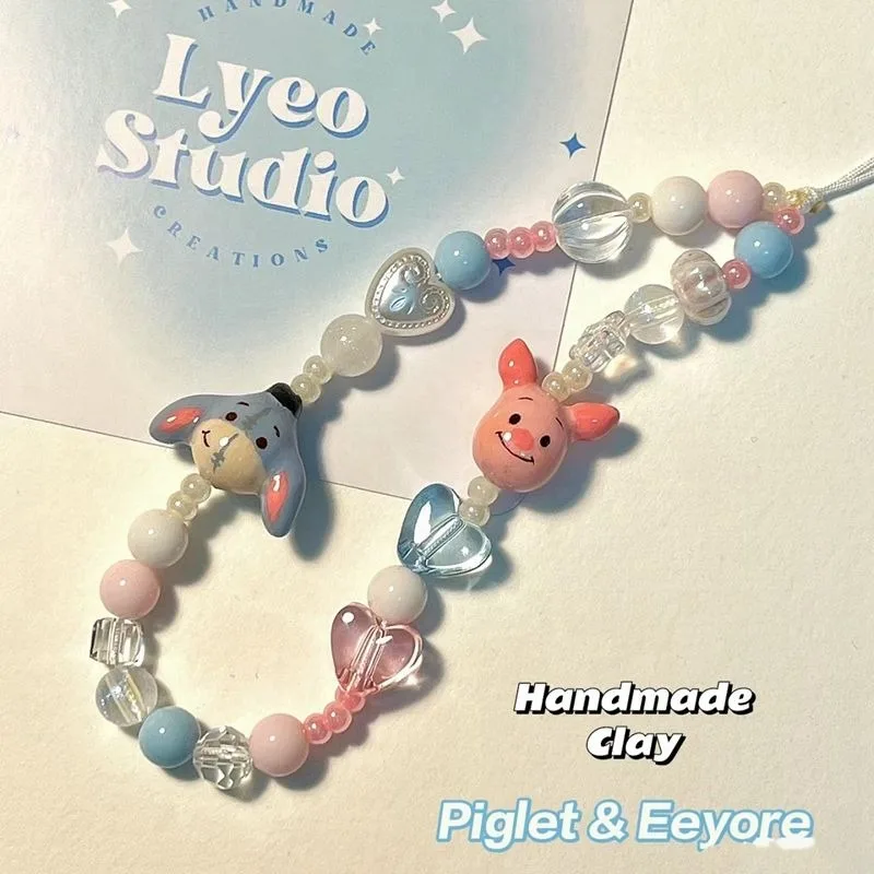 الكرتون ديزني ويني ذا بوه الخنزير الصغير لطيف الإبداعية نمط الأزياء تنوعا مفيد المحمول سلسلة تزيين مُثبت بالجملة