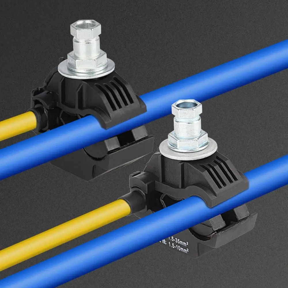 

New 63A/75A Insulation Piercing Connector Cable Insulation Cable Clips No-Peeling T Shape Wiring terminals