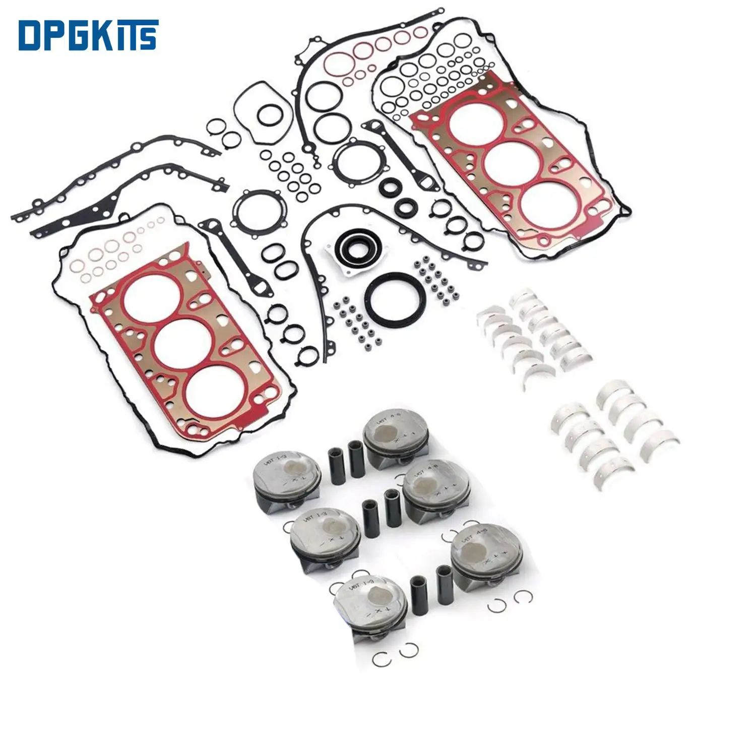 

Engine Overhaul Rebuild Pistons Gaskets Kit 94610306119 94810191020 For Porsche Panamera S 4S 970 Macan S GTS 95B 3.0T V6