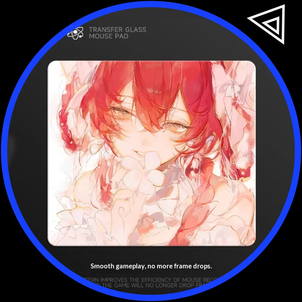 

Стеклянный коврик для мыши ATOM: гладкость и скорость, лазерная гравировка, устойчивость к загрязнениям, для APEX, Valorant, аксессуары для ПК