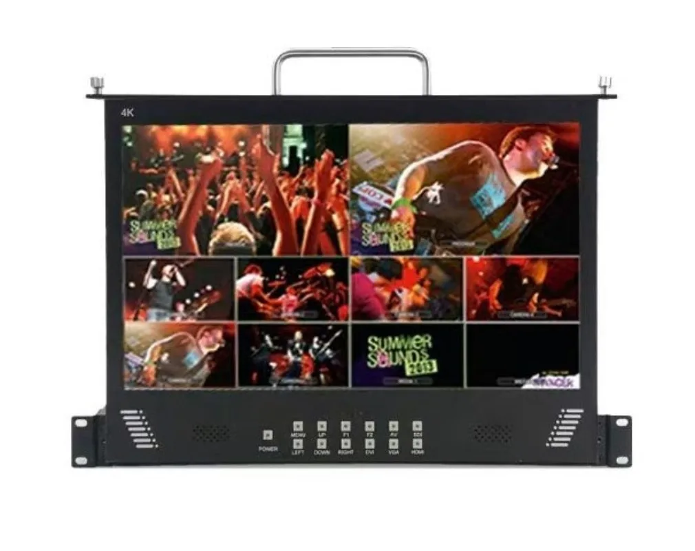 4K Pull-Out Monitor TY-1730UHD 1U Rack-Mount LCD Monitor with SDI/HDMI