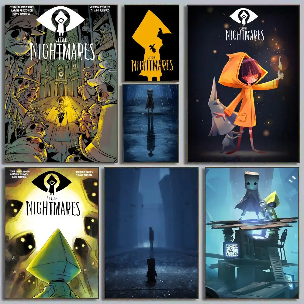 Little Nightmares Six Mono Horror Puzzle Platformer Painting Calligraphy Poster Eco-Friendly Decor Frameless Canvas
