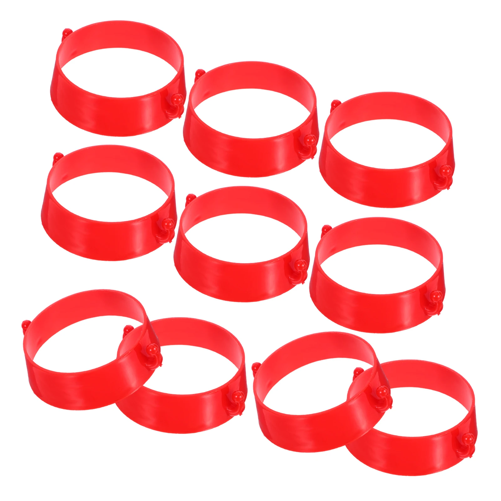 

10Pcs Traffic Cone Chain Connector Plastic Ring Safety Barrier Link Parking Barrier Construction Site Road Delineator