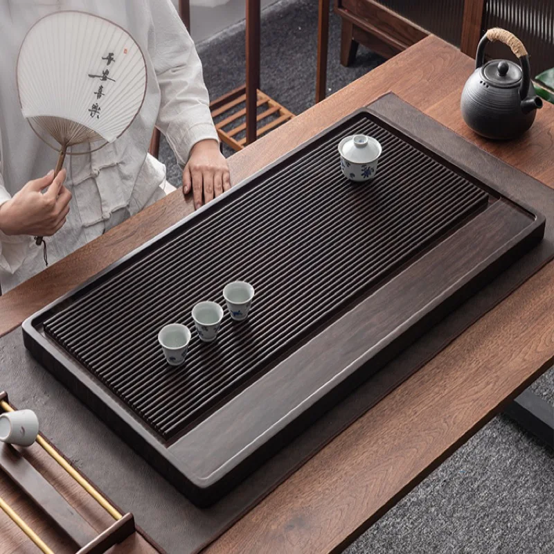 Coffeeware Rectangle Tea Tray Afeteria Hospitality Living Room Table Tea Tray Accessories Wooden Bandeja Madera Home Products
