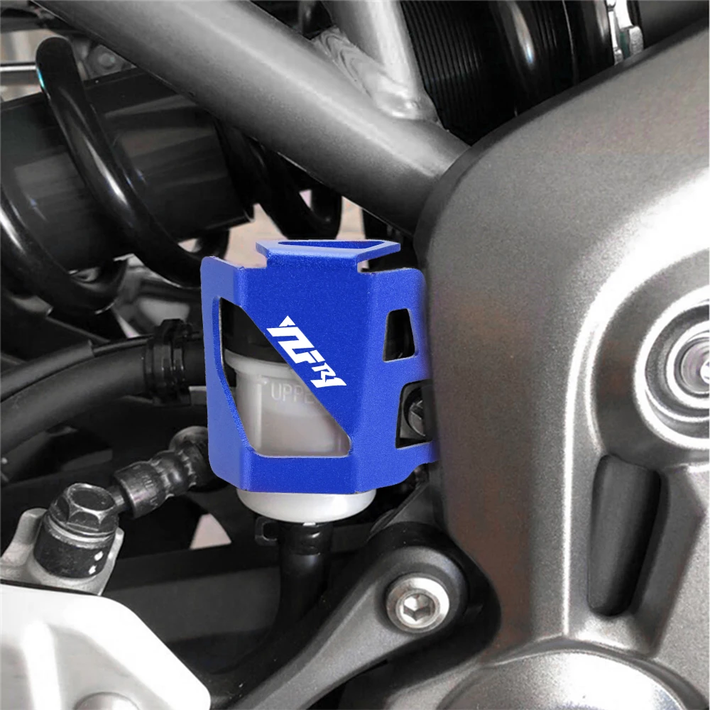 

Motorcycle FOR YAMAHA YZFR7 YZFR1 YZF-R1M 2015-2023 2019 2020 CNC Rear Brake Fluid Reservoir Guard Cover Protector Oil Cup Guard