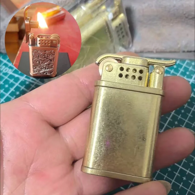 

Sand Wheel Open Flame Lighter Classic American Vintage Oil Lighter Old Smoking Lighter Accessories For Friends