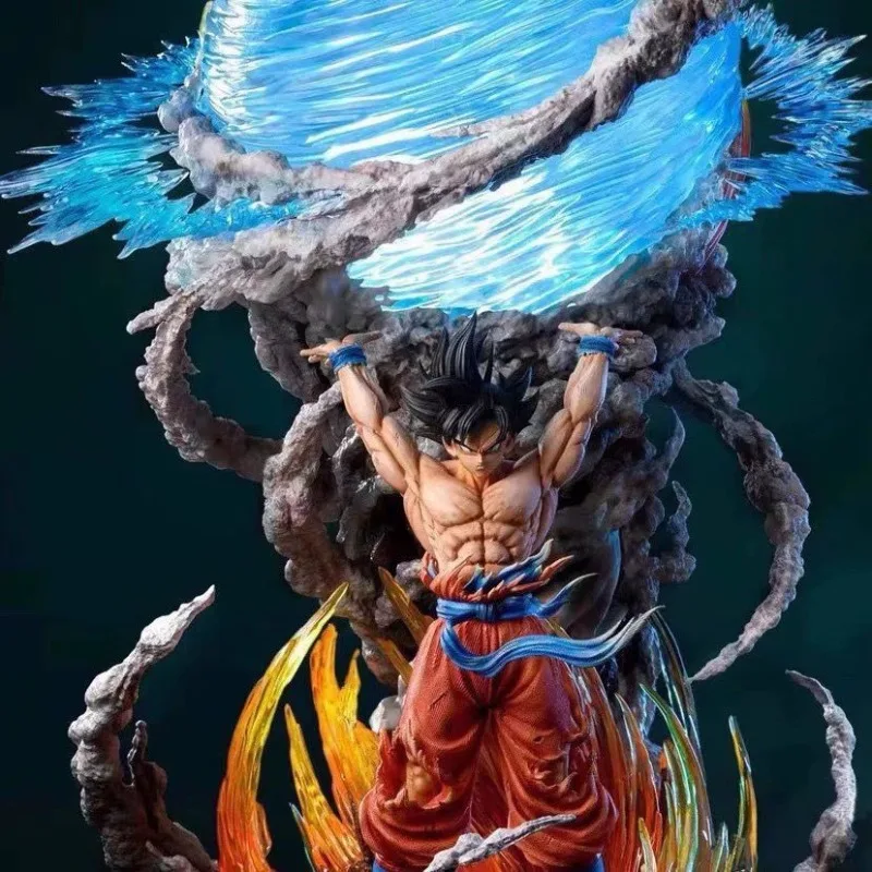 

New 23cm Dragon Ball Anime Figure Son Goku Super Genki Bomb Luminous Figures Dbz Gk Figurine Pvc Statue Model Collectible Gifts