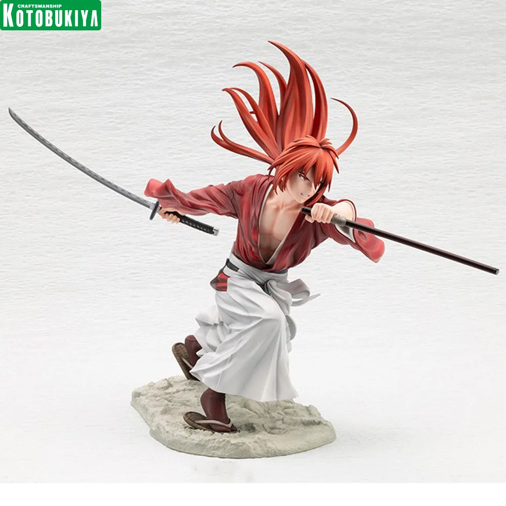 

В наличии оригинальная Kotobukiya Rurouni Kenshin - Himura Kenshin - ARTFX J - 1/8 аниме-фигурка, экшн-фигурка, модель украшения