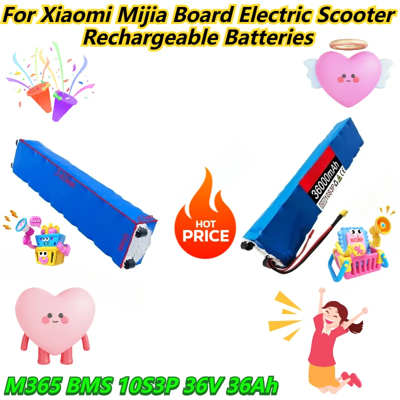 

10S3P 36V 36Ah For Xiaomi Mijia M365 BMS Board Electric Scooter Rechargeable Batteries