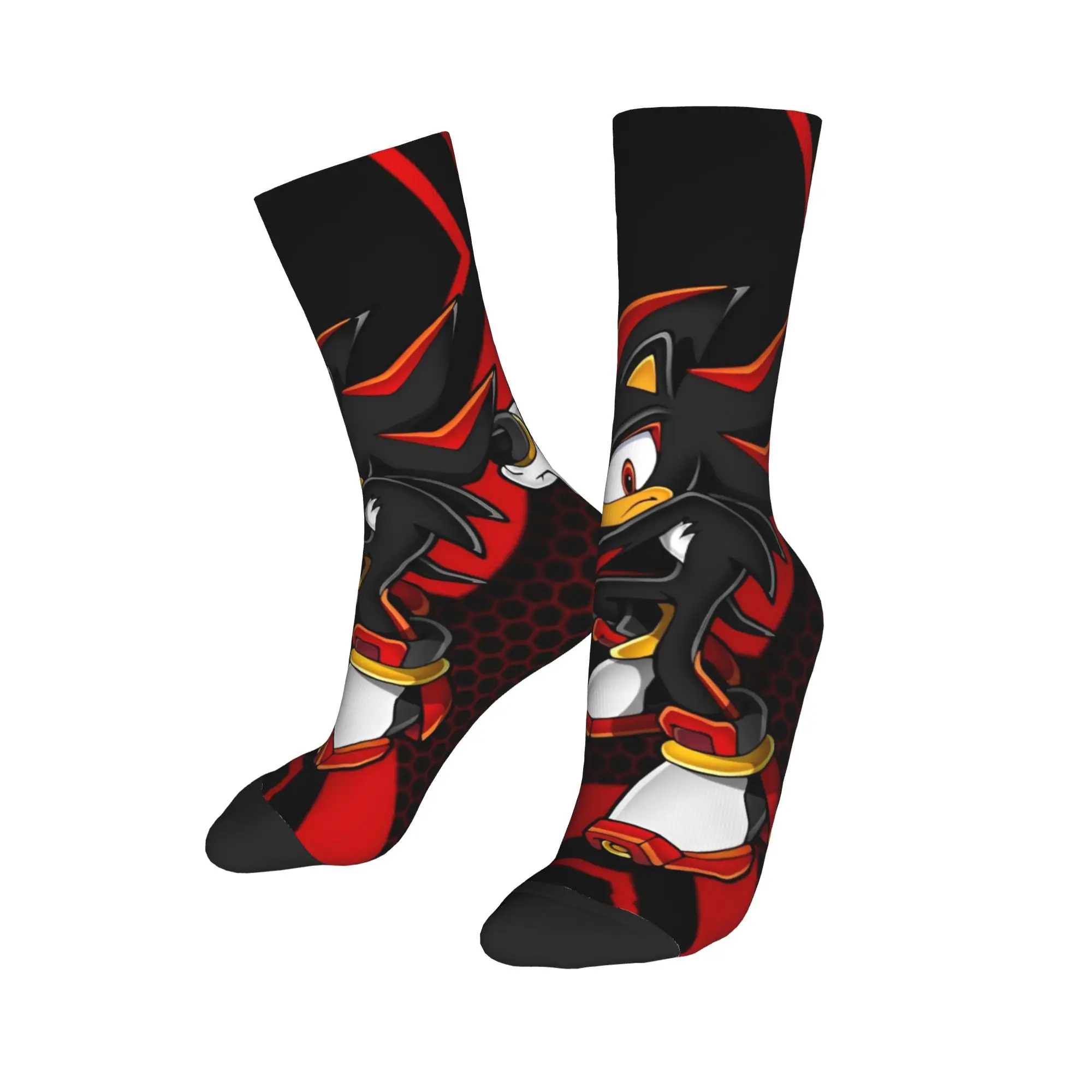 Shadow The Hedgehogs Socks Men Women Harajuku Cartoon Socks Spring Summer Autumn Winter Middle Tube Socks