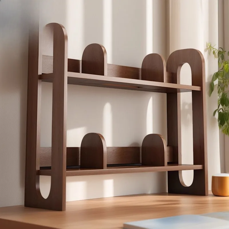 

Desktop shelf, desk books, solid wood workstation, small shelf, simple book stand, adjustable storage, small bookshelf