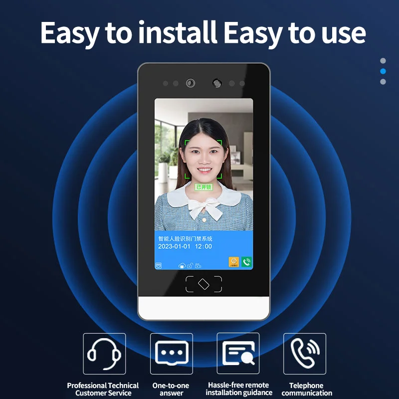 واي فاي التطبيق التحكم البيومترية بصمات الأصابع الماسح الضوئي الهاتف المحمول فتح باب الفيديو ووحدة التحكم في مرحل الهاتف الخليوي NFC