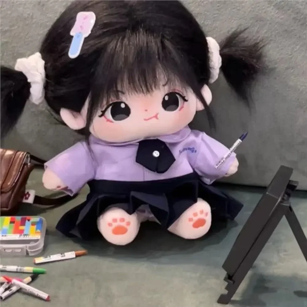 20cm Cotton Doll Clothes Pretty Dress Outfit Cute Hoodie Casual Suit Plush Toys Dress Up Clothing Girls Brithday Gift