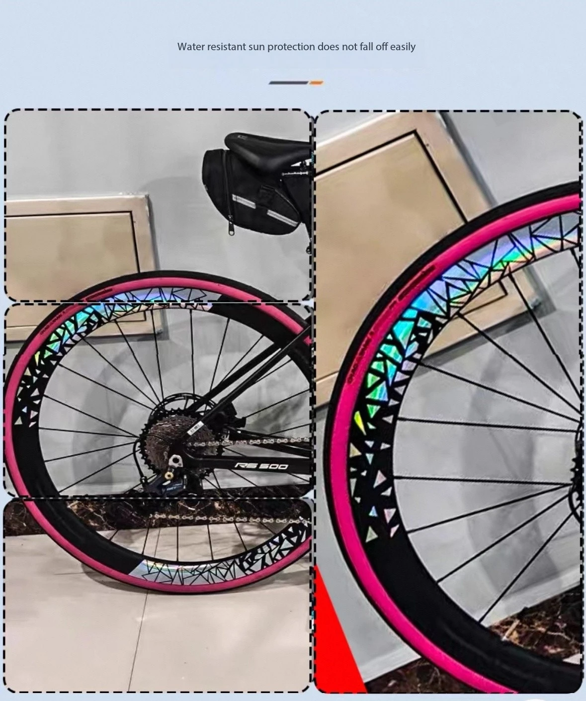 

Наклейки на велосипед, наклейка на колесную пару шоссейного велосипеда MTB, лазерная велосипедная водостойкая декоративная пленка, наклейки на обод велосипеда, аксессуары для велосипеда