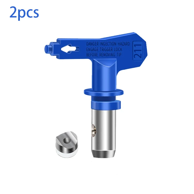 2Pcs Airless Spray Tip Nozzle Spray Gun Paint Sprayer Fine Finish Seal Nozzle 211/311/313/415/417/515/517/523/623 Airbrush Tip