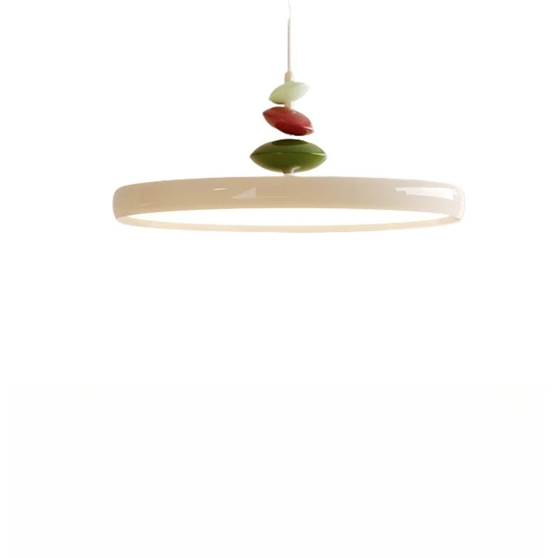 

Full Spectrum Restaurant Light Modern Simple Chandelier Dining Table Household Premium Cream Wind M Bean Light