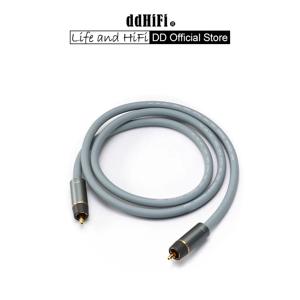 DD ddHiFi RC100C RCA OCC Coaxial Cable & TC100S USB-C Female to RCA Coaxial Digital Audio Interface