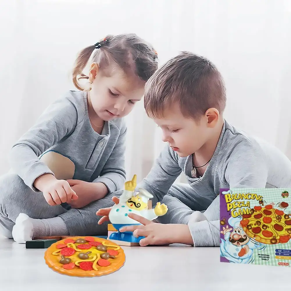 Creative Stacking Tabletop Balancing Pizza Game Educational Parent-child Interaction Multiplayer Board Games Kids Birthday Gift