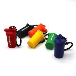 3D sport bottle keychain for women key ring creative car key chain PVC cup keychain key holder portachiavi chaveiro bag charm