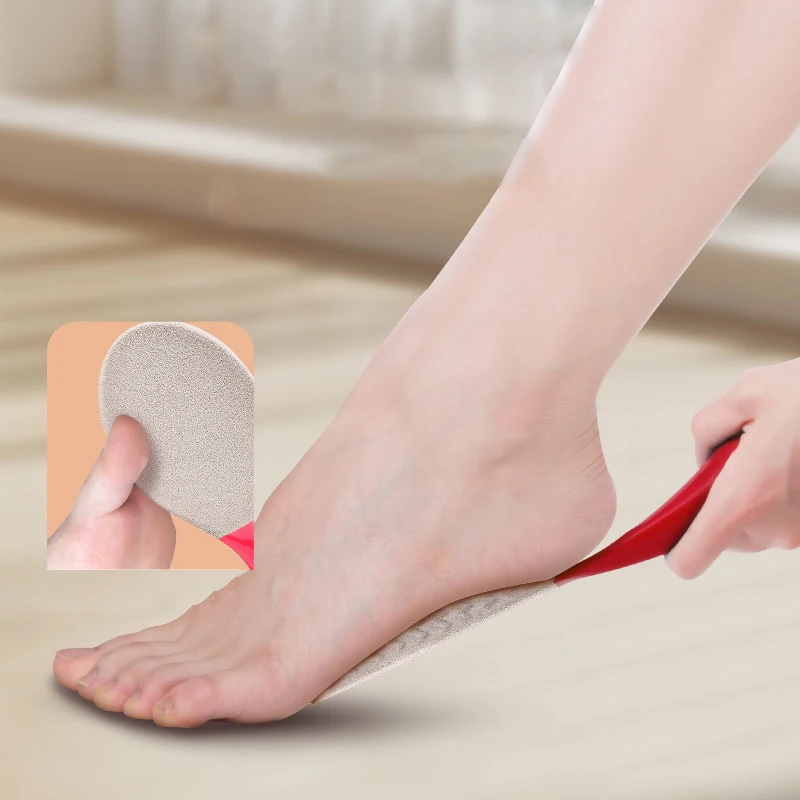 1*カーブフットファイル 角質除去 足用両面プロ仕様ペディキュアフットファイル U字型フットサンダー スクラバー