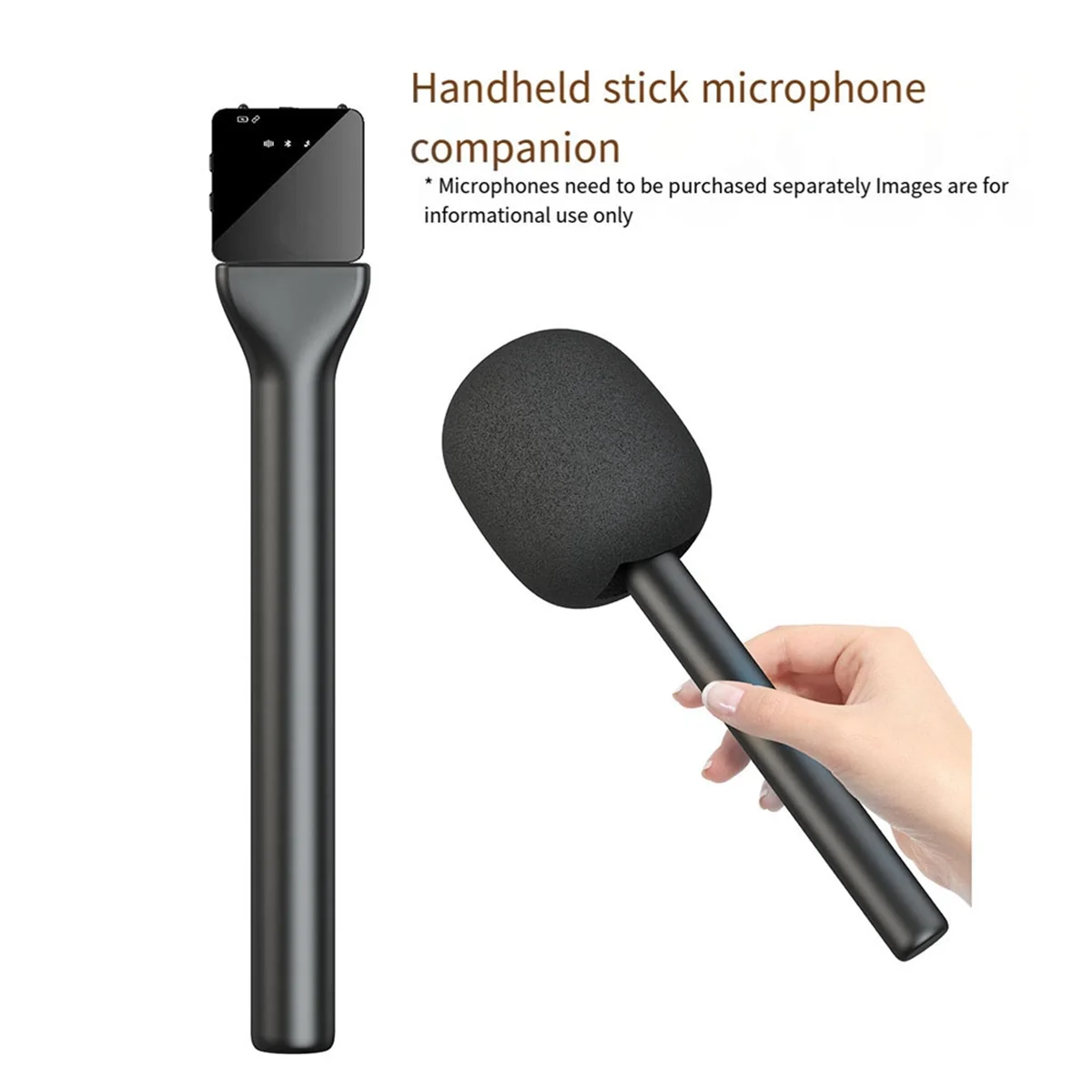 Adaptador de microfone para entrevista, alça de microfone adopter portátil para rode wireless go/goii/para dji mic/relacart/microfone sem fio