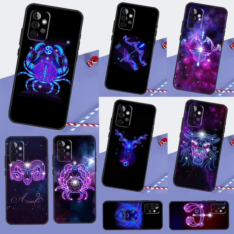 Zodiac Signs For Samsung Galaxy A16 A26 A54 A34 A14 A22 A32 A52 A55 A35 A15 A53 A13 A05 A06 A36 A56 Case