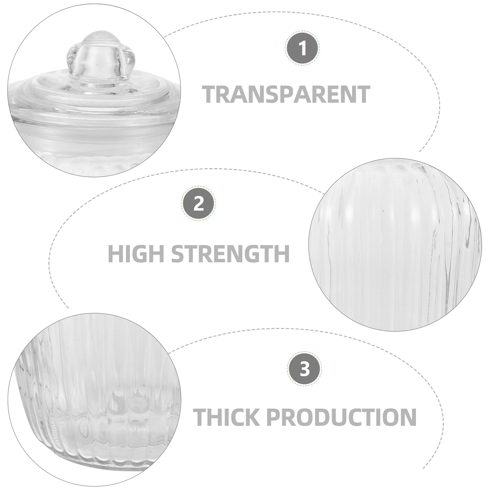 

1Pcs Large Capacity Glass Storage Tank Transparent Sealing Container Airtight Food Storage Jar for Kitchen Staples Flour Sugar