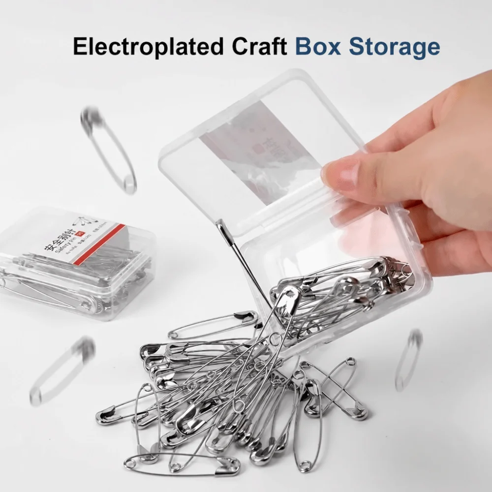 Multi-Size Safety Pins High Hardness Rust Proof Large Safety Pin Thickened Clothing Tag Fasteners Garment Waist Tightening
