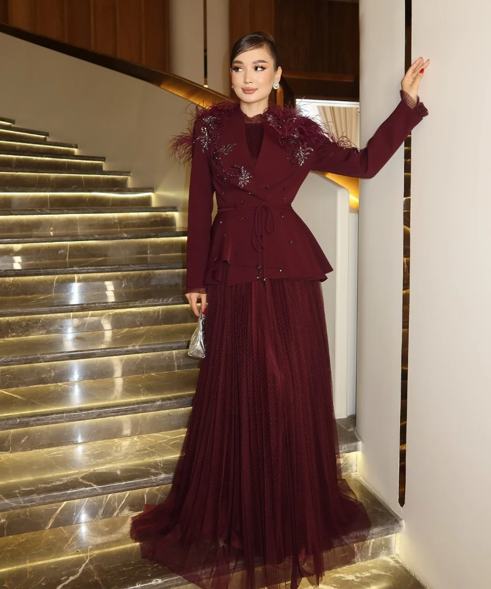 

Изысканный трикотаж со складками и блестками, перьями, длинные платья трапециевидной формы с v-образным вырезом на заказ, знаменитости в китайском стиле