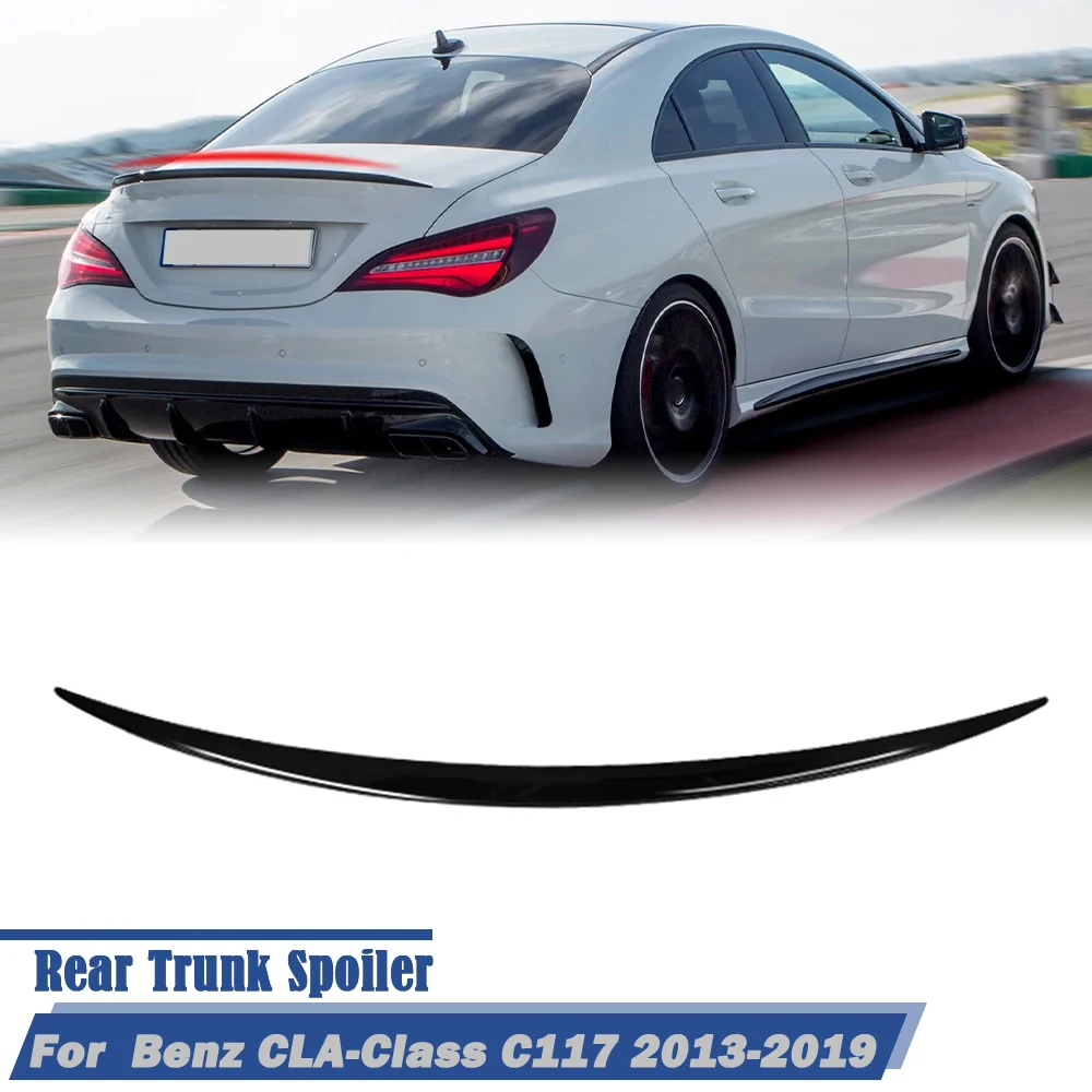 Rear Trunk Spoiler Wing Lip For Mercedes Benz CLA Class W117 C117 CLA180/220 CLA250/260 CLA200 CLA45 AMG Sedan 4-Door 2013-2019