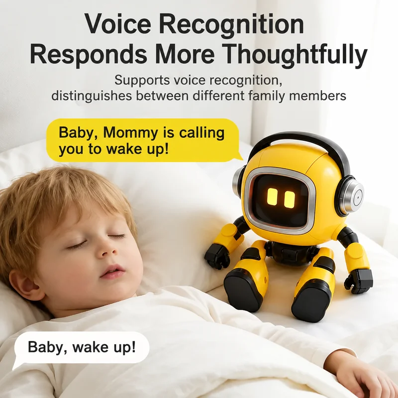 AI Interactive Robot Toy Voice Controlled Built In Storytelling Universal Knowledge Q And A Intelligent Learning Companion