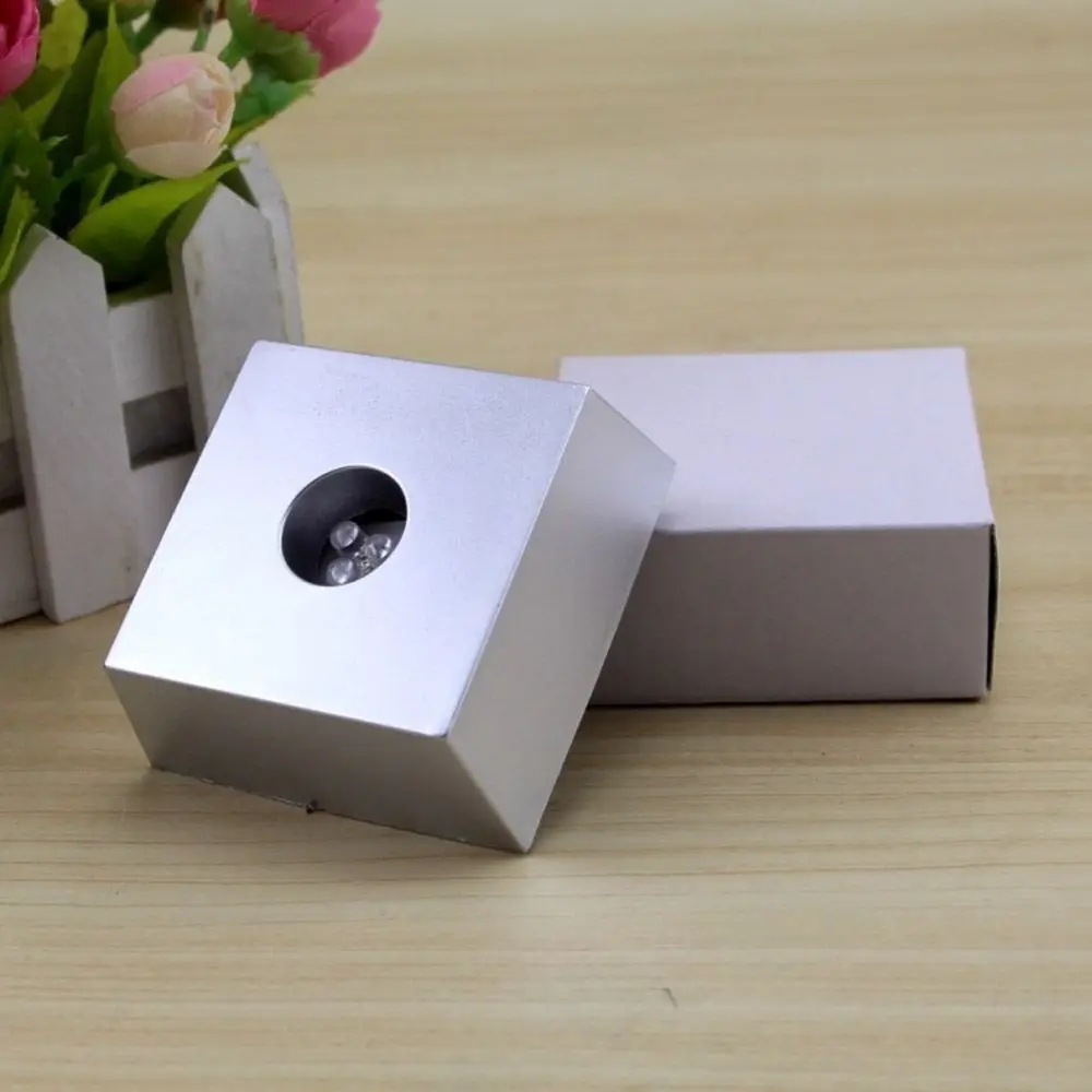 

Decoration Portable Figurine Without Batteries Colorful Changing Crystal Display Base Stand Light Base Home Decor