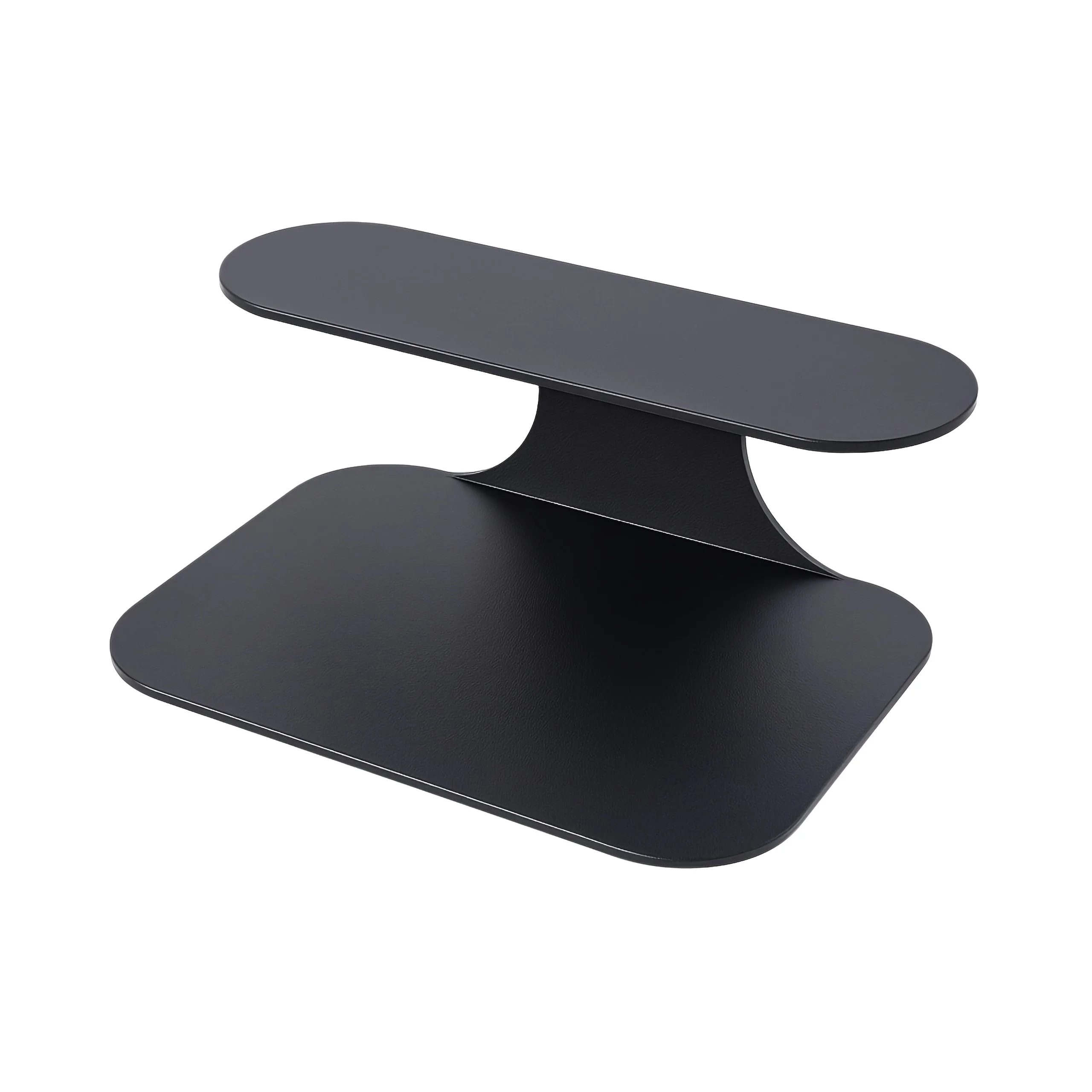 Black metal bedside table bedroom wall mounted modern floating rack decorative rack for placing mobile phones and books