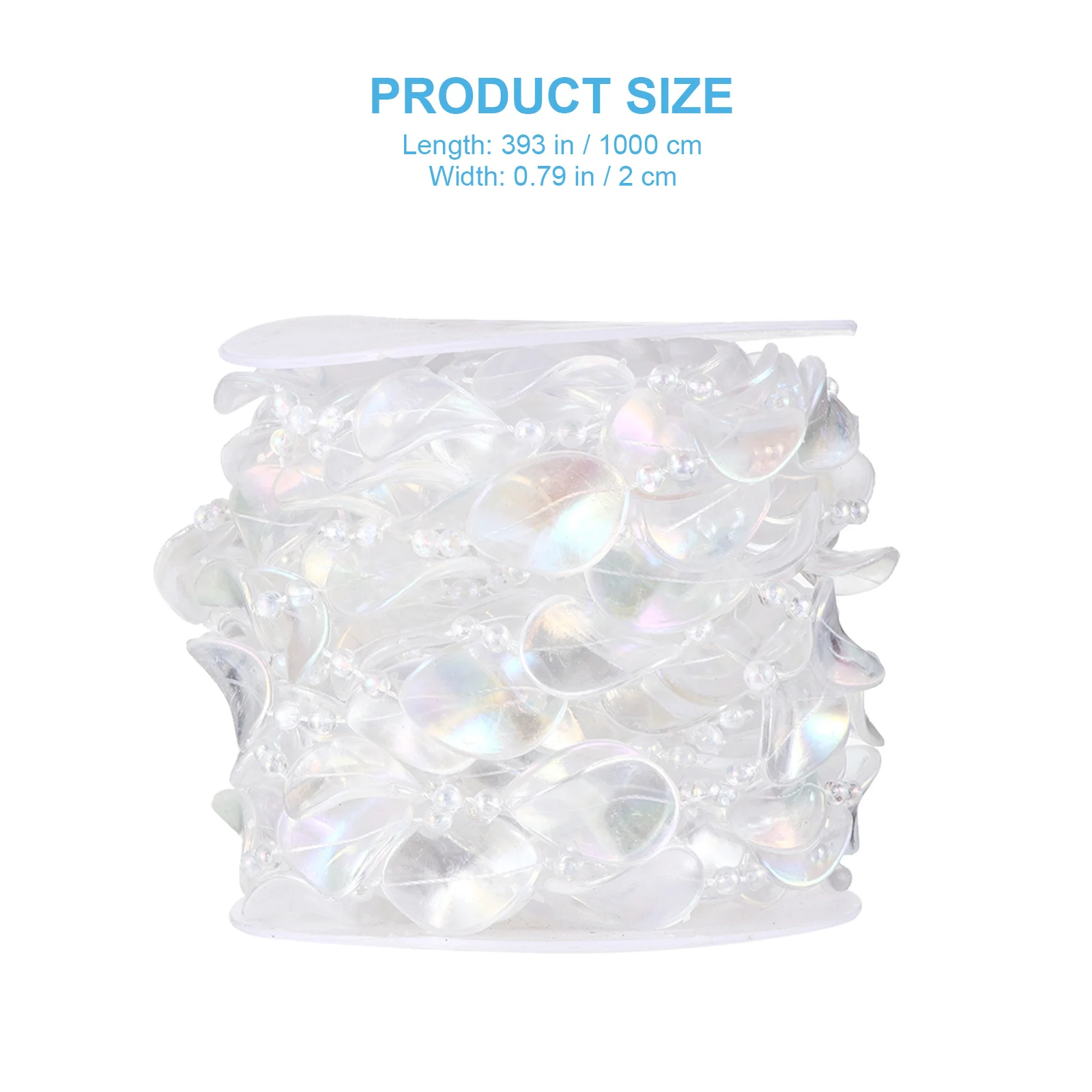 1 لفة خرز كريستالي سلسلة أكريليك شفاف مابل ليف جارلاند الزفاف الذكرى عيد ميلاد الستار الديكور DIY الخرز