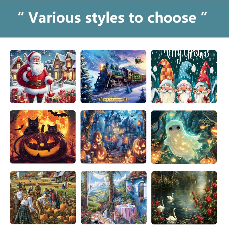 70*50 سنتيمتر 1000 قطع ورقة لغز الكبار لغز مخيف القلعة هالوين سلسلة صعوبة بانوراما الألغاز جدار المنزل Decro