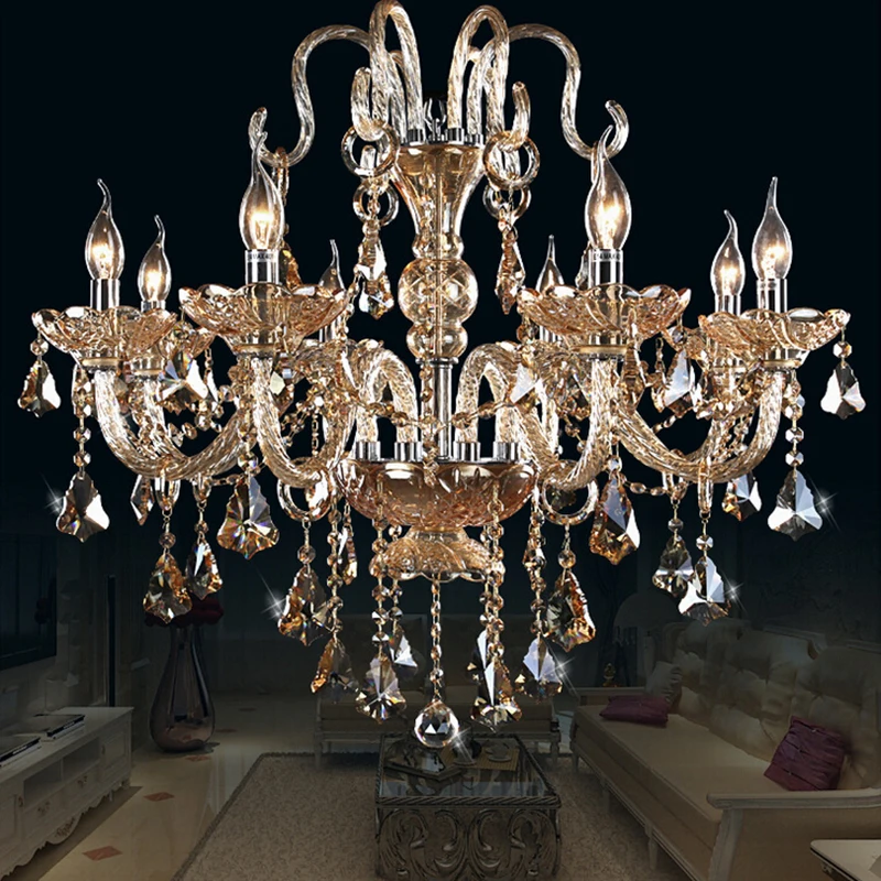 

Crystal Chandelier Living Room lustres de cristal Decoration Ues E14 Bulbs Pendants and Chandeliers Home Lighting Indoor Lamp