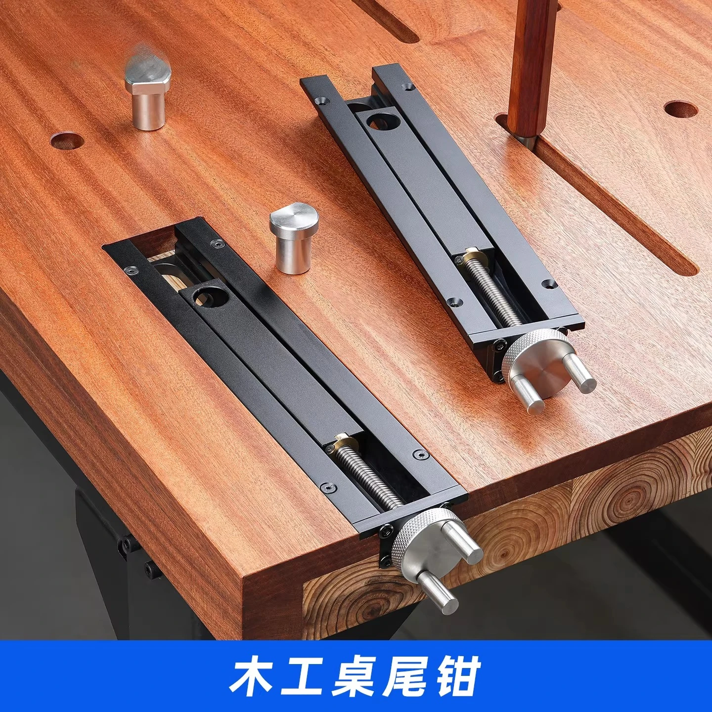 

Woodworking table with built-in tail pliers, quick-moving inertia vice clamp DIYfixed clip, handwheel clamp, desktop accessories