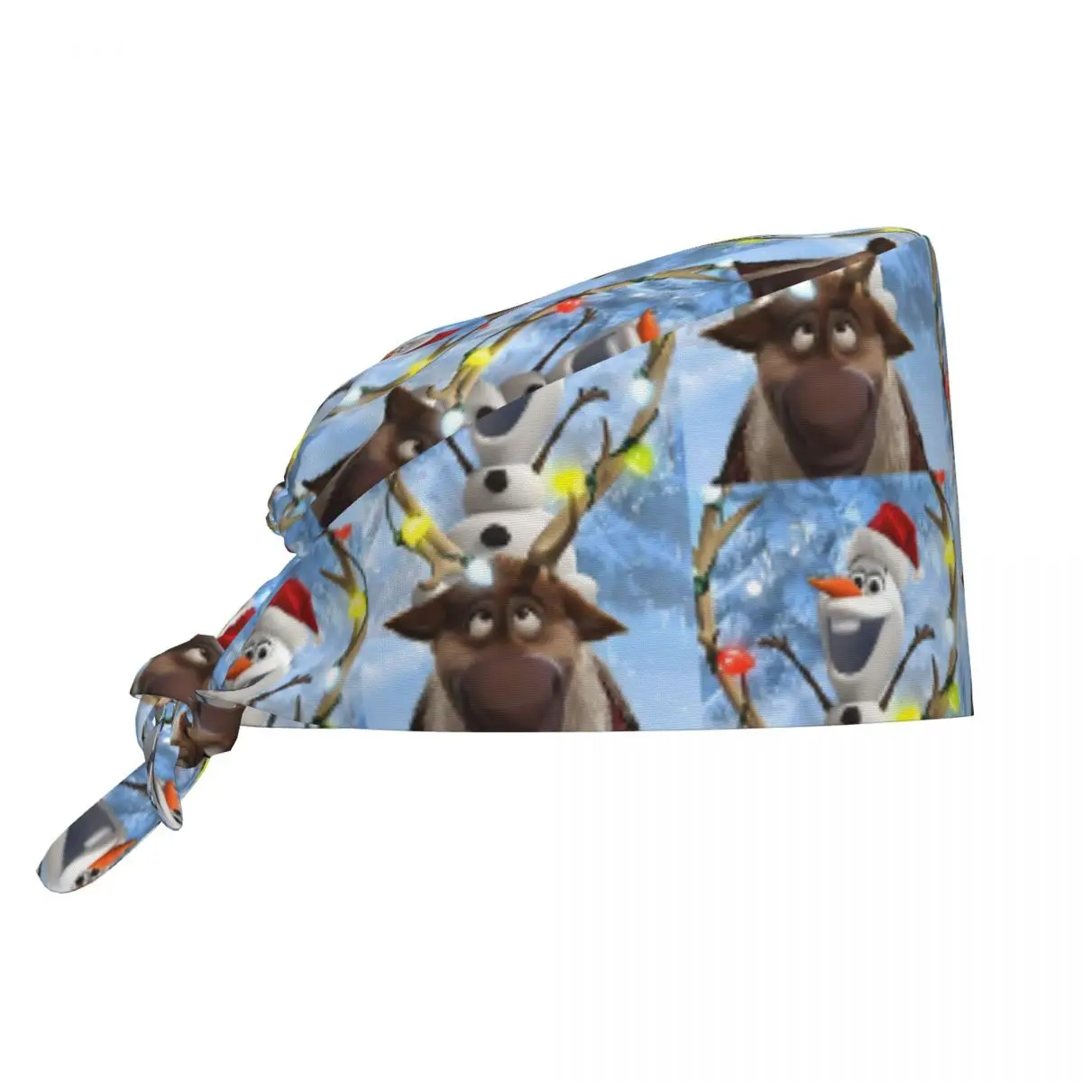 

Custom Frozen Medical Staff Scrubs Hat Unisex Animated Musical Fantasy Film For Chef Hat Scrub Caps