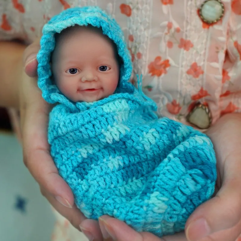 7 inch realistische pasgeboren babypop volledig platina siliconen wasbaar levensecht herboren cadeau bebes rebor de silicona libre completo