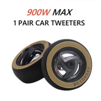 1 Pair 12V Universal Car Tweeter Speakers with Base MAX 450W High-power HIFI Sound Quality Car Audio System Mini Dome Tweeters
