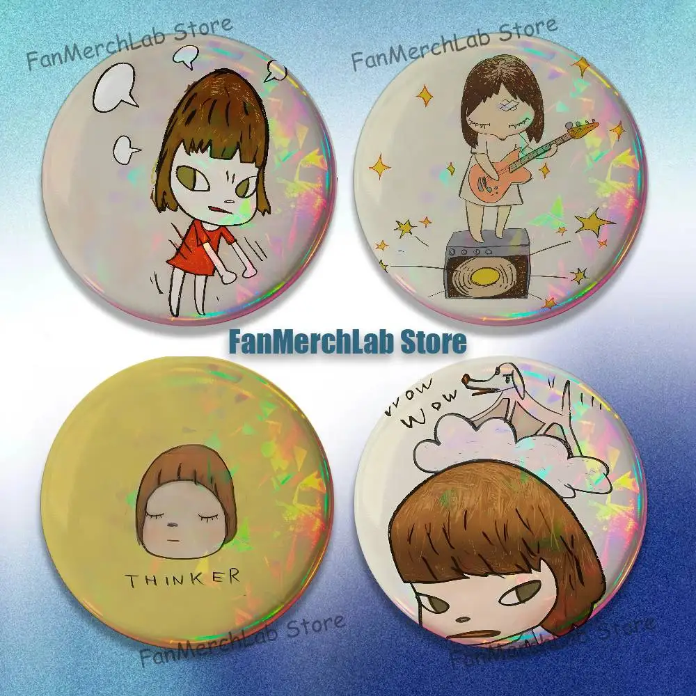 

Y-Yoshitomo Creative N-Nara Badge Cartoon Figure Brooches Cute Enamel Pins for Jewelry Backpack Accessories Gifts