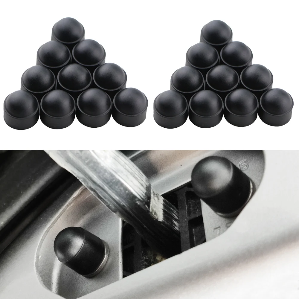 Car Door Screw Cover M8 M10 Screw Cap Bolt Nuts Screws 20Pcs/set Universal Door Lock Cover Hinge Hook Protector Accessories