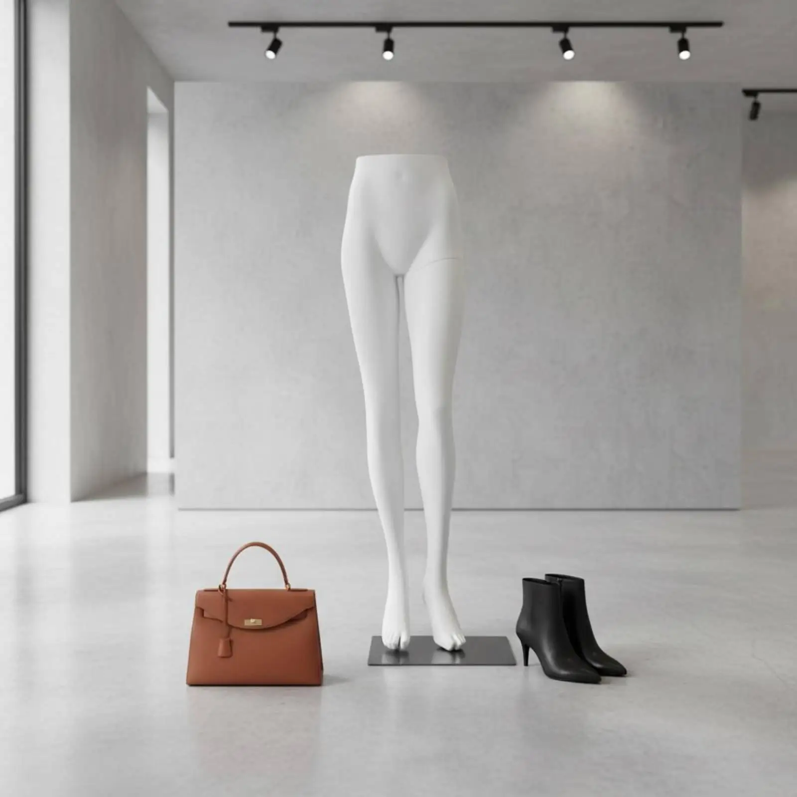 Display Mannequin Legs Fiberglass Lower Body Form for Trousers Underwear Boutique Window Showcase Mannequin Stand for Pants