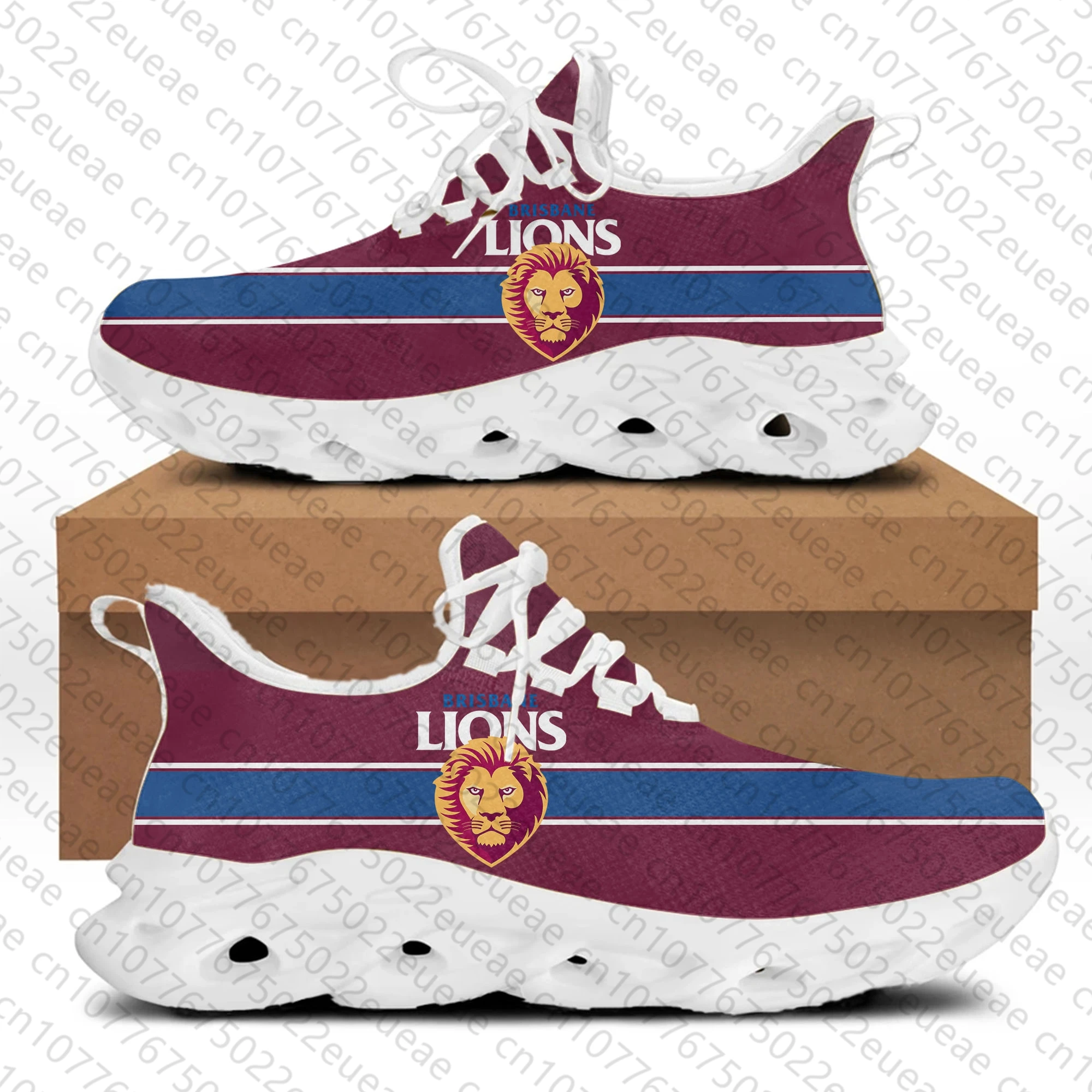 Brisbane Lions Australian Football Flats Sneakers Mens Womens Sports Running Shoes High Quality DIY Sneaker customization Shoe