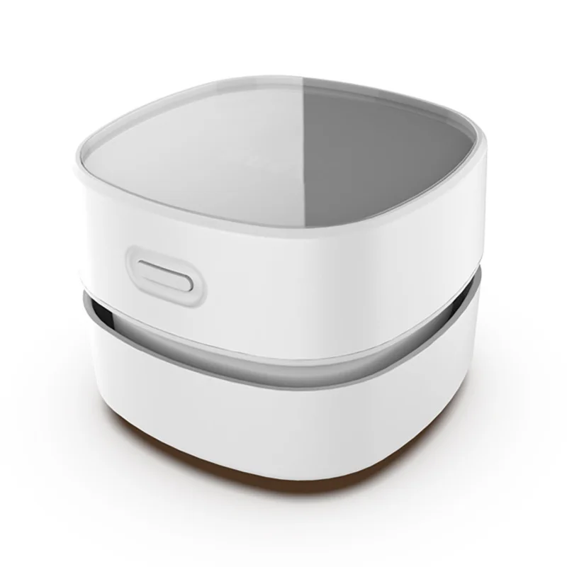 Desktop Vacuum Cleaner Mini Table Dust Sweeper Crumb Vacuum Cleaner Handheld Cordless White